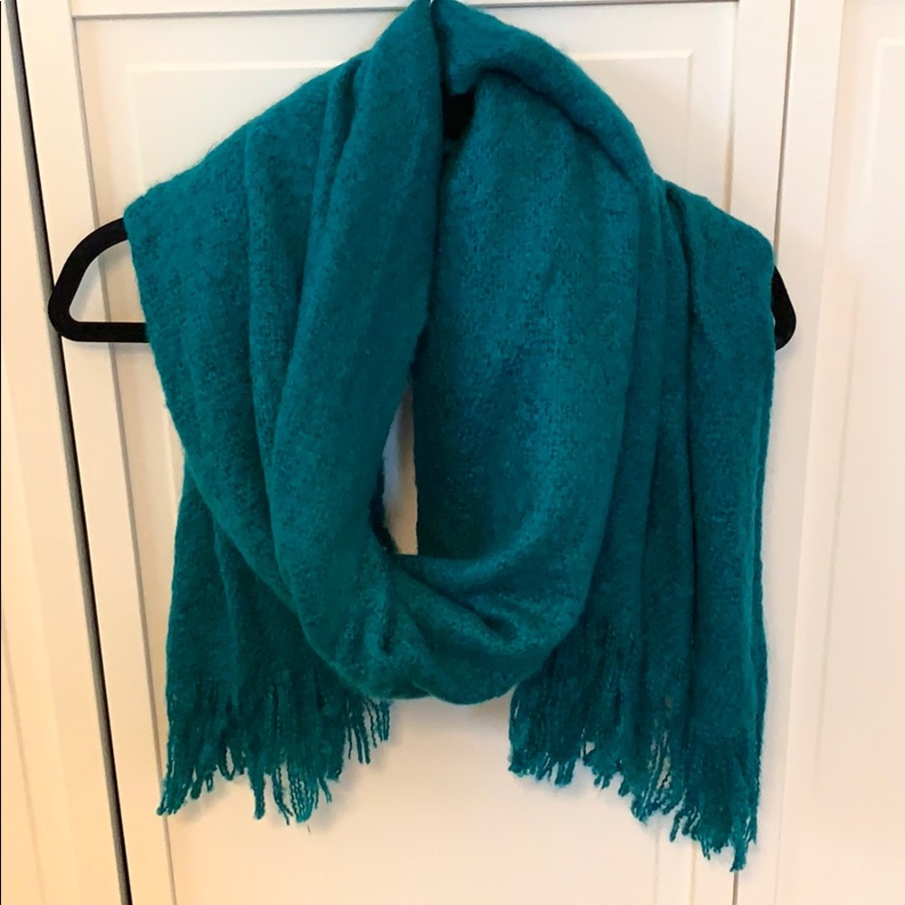 Teal Blanket Scarf